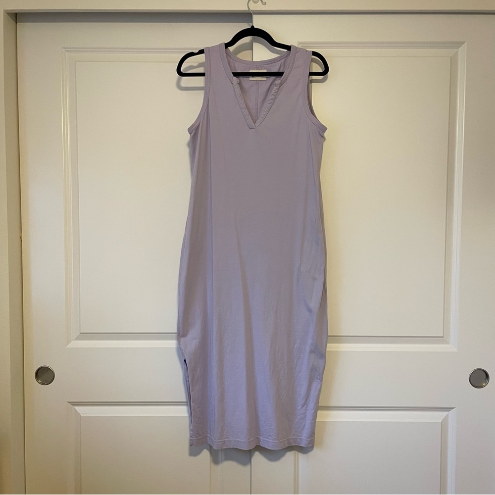 Pact Wisteria The Frame Notch Neck Dress